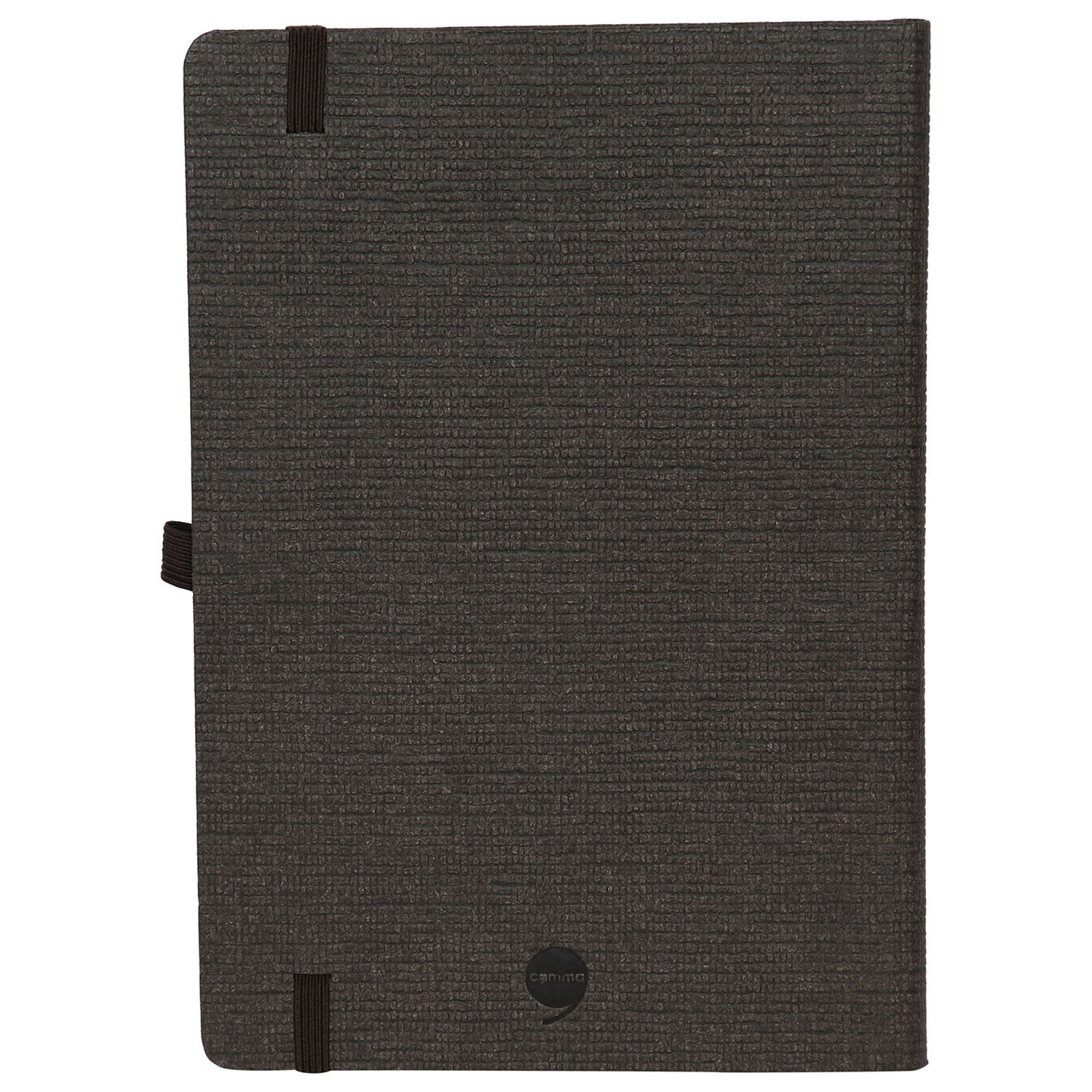 Features Include An Elastic Band Closure Comma Abaca - A5 Size - Hard Bound Notebook (Chocolate)
