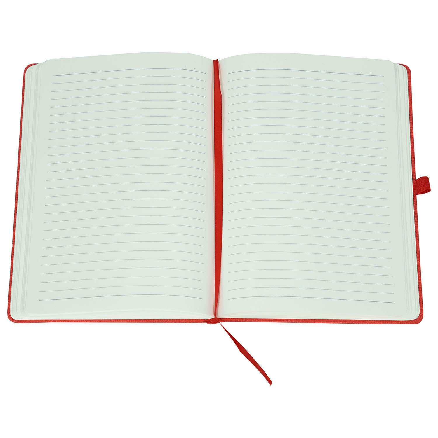 Features Include An Elastic Band Closure Comma Abaca - A5 Size - Hard Bound Notebook (Red)