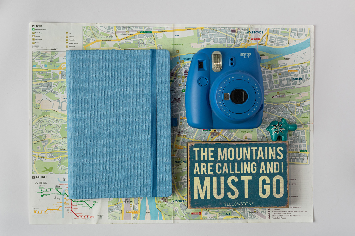 Features Include An Elastic Band Closure Comma Abaca - A5 Size - Hard Bound Notebook (Sky Blue)