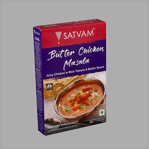 Spice Box - Rectangular Paper Design, Matte Lamination Finish with Smooth Surface Handling for Elegant Presentation