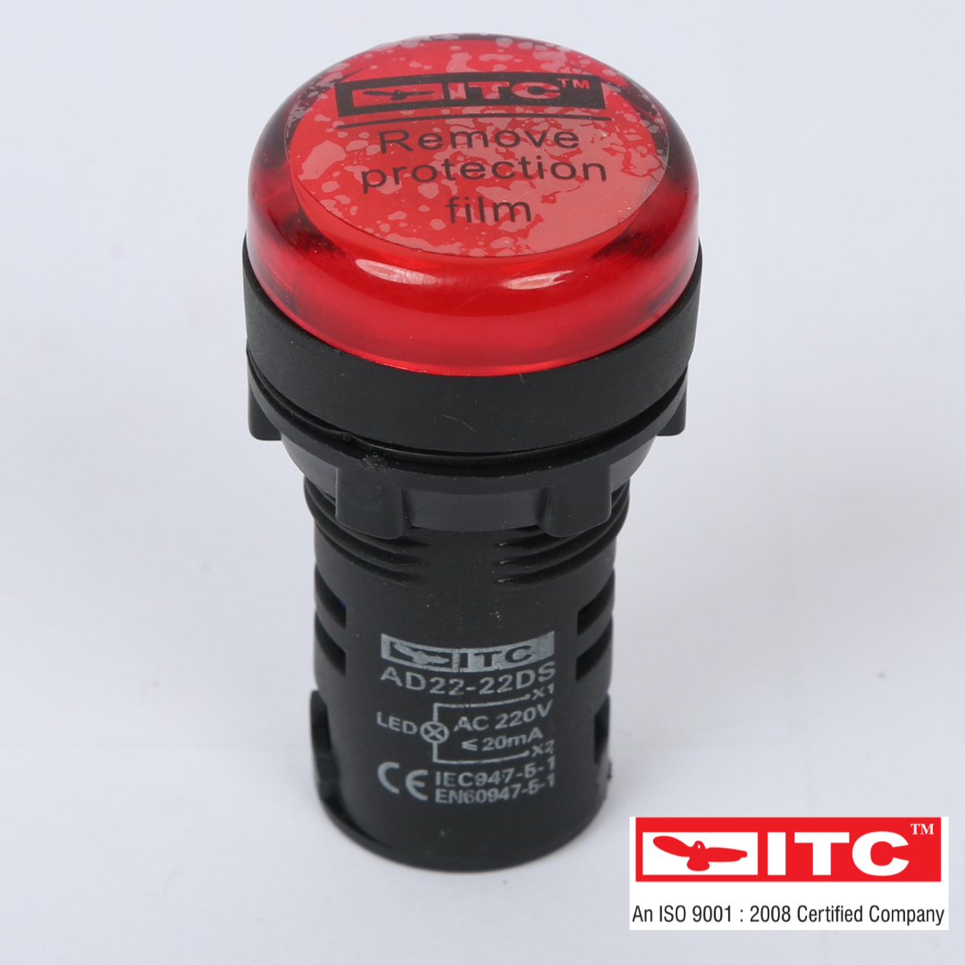 Supplier Of Led Indicators - Ip65 Rated, 220v, 22mm | Available In Red, Green, Blue, Yellow, White - 3-year Warranty, 50hz Frequency