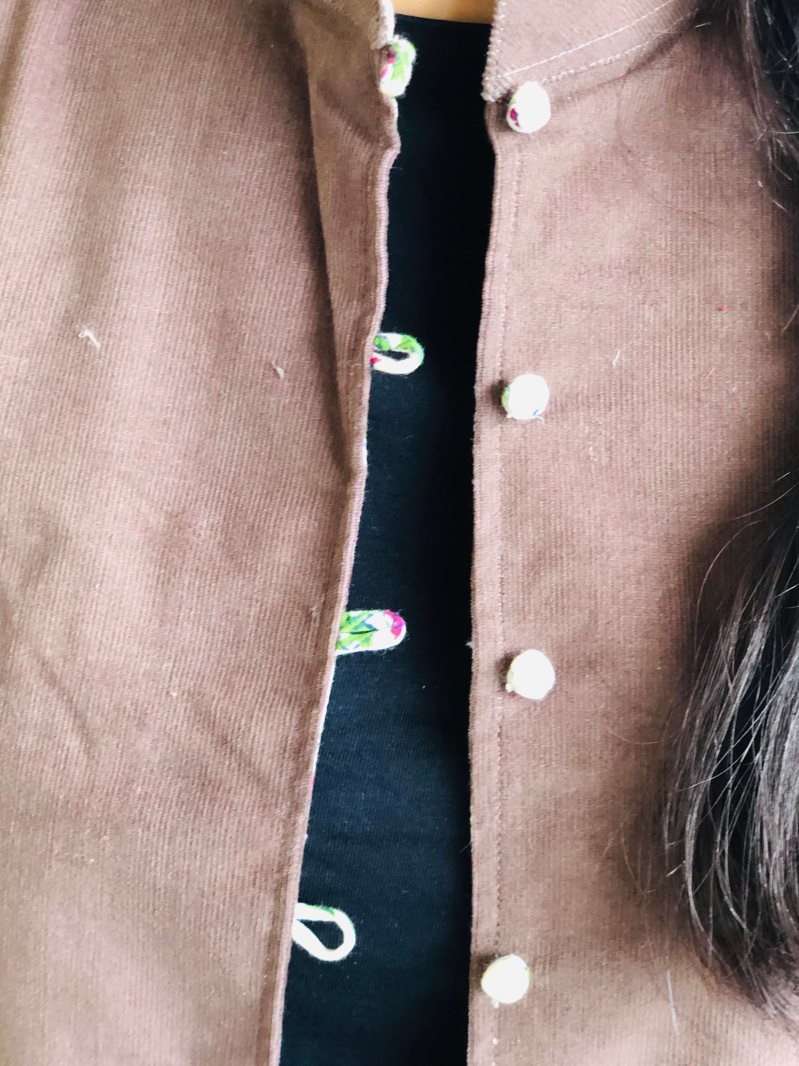 Brown Jacket Decoration Material: Laces