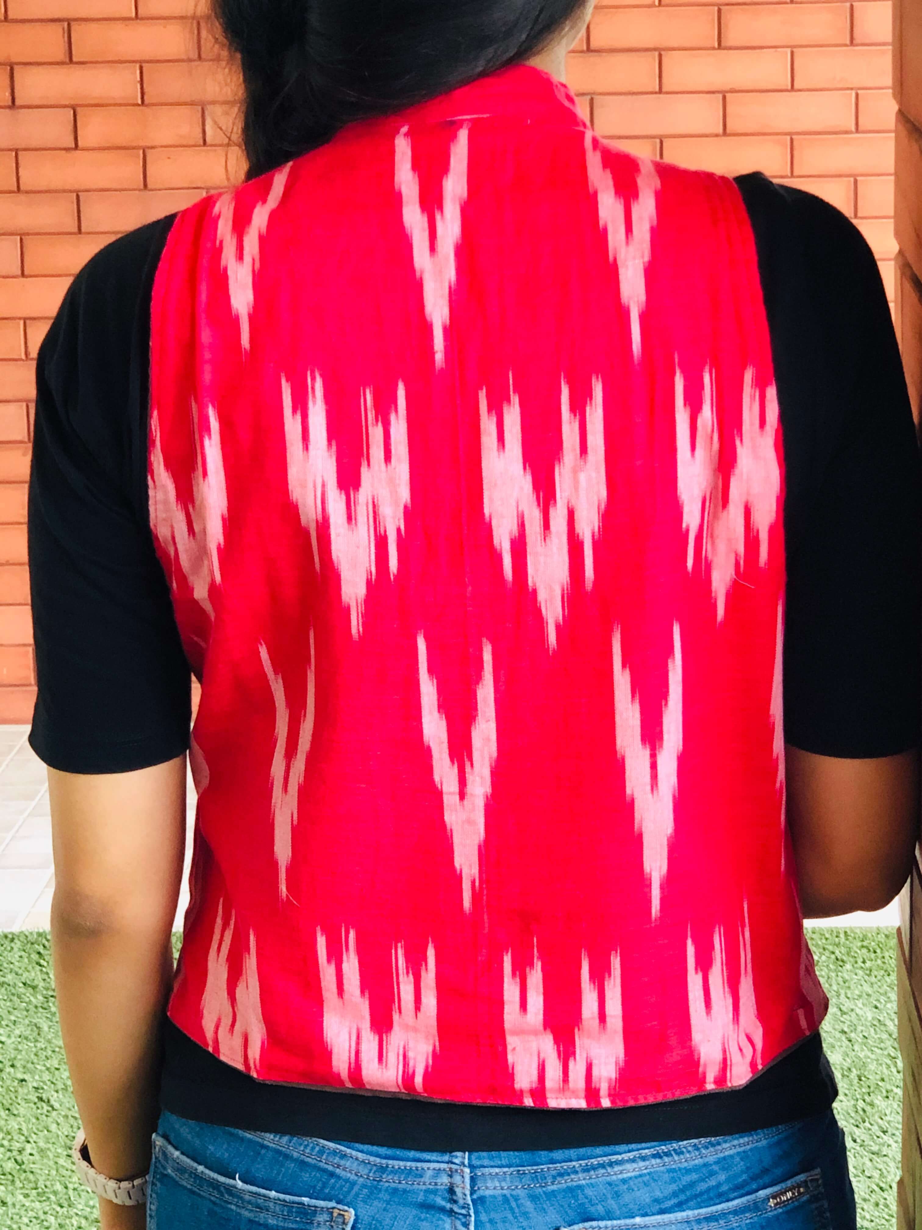 Indian Red Ikat Jacket