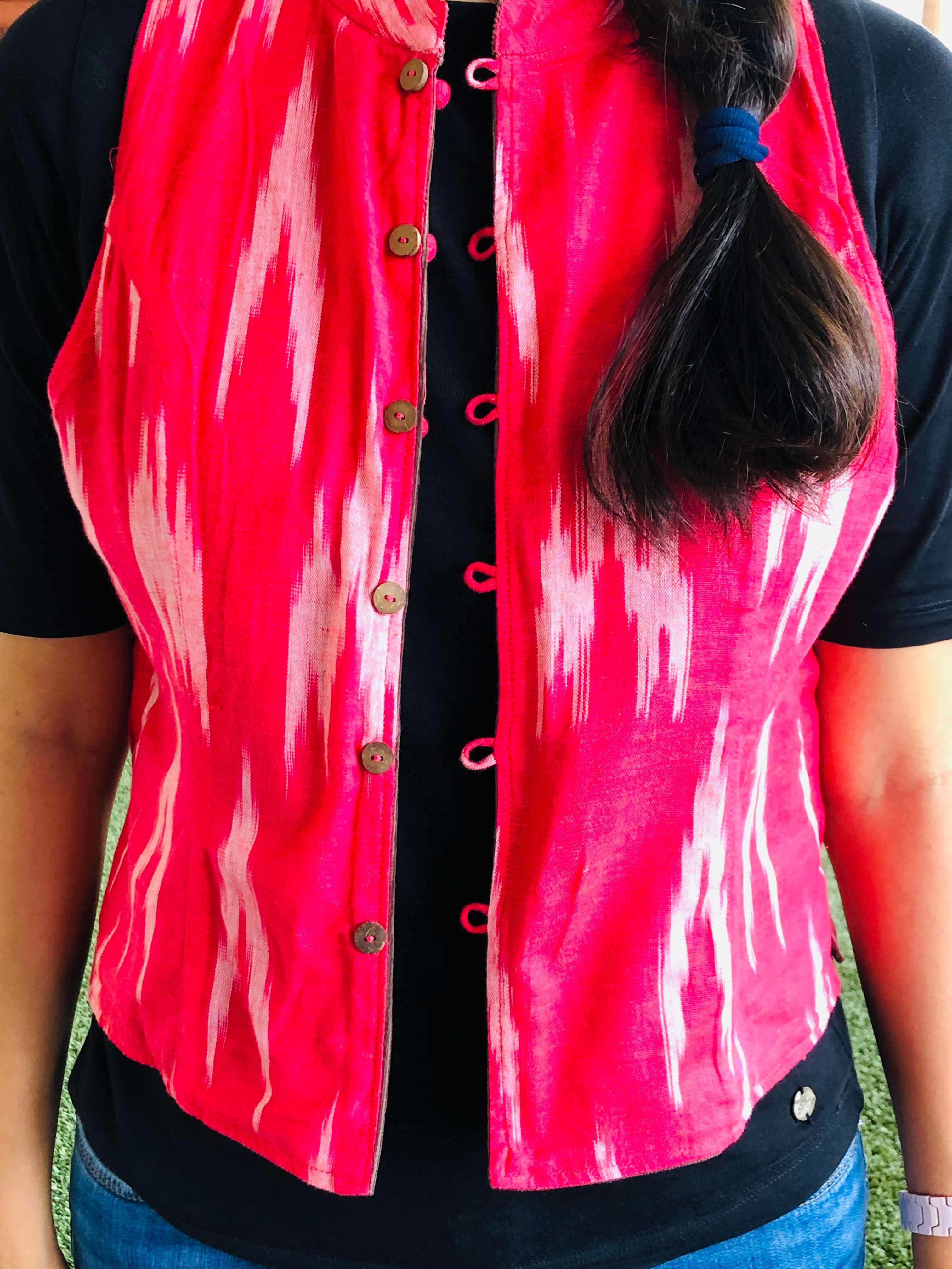 Indian Red Ikat Jacket