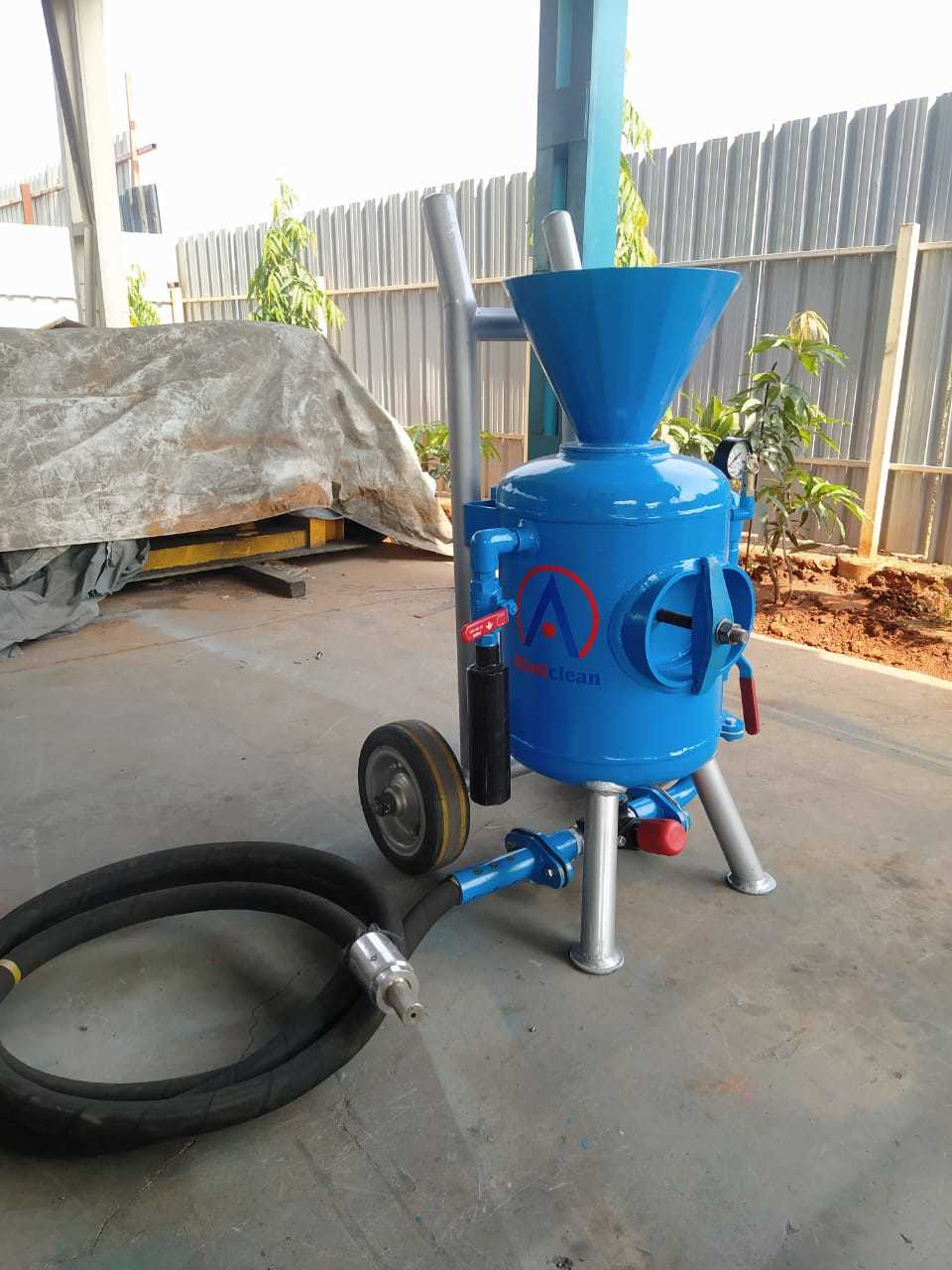 Airless Shot Blasting Machine - Ms Material Semi-automatic Operation Electric Motor 440 Volt Ac Power | Eco-friendly Compact Design Enhanced Cleaning Efficiency