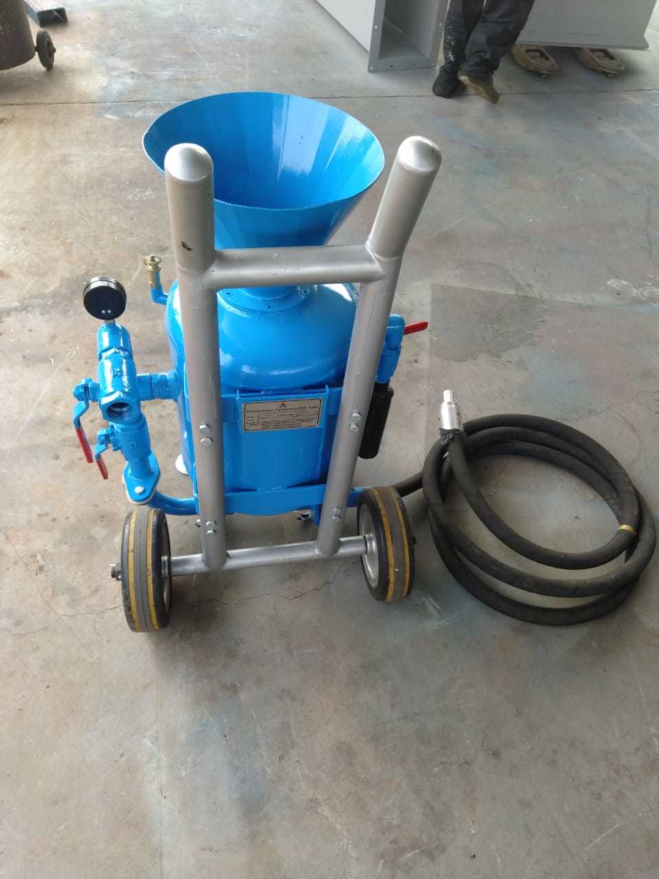 Airless Shot Blasting Machine - Ms Material Semi-automatic Operation Electric Motor 440 Volt Ac Power | Eco-friendly Compact Design Enhanced Cleaning Efficiency