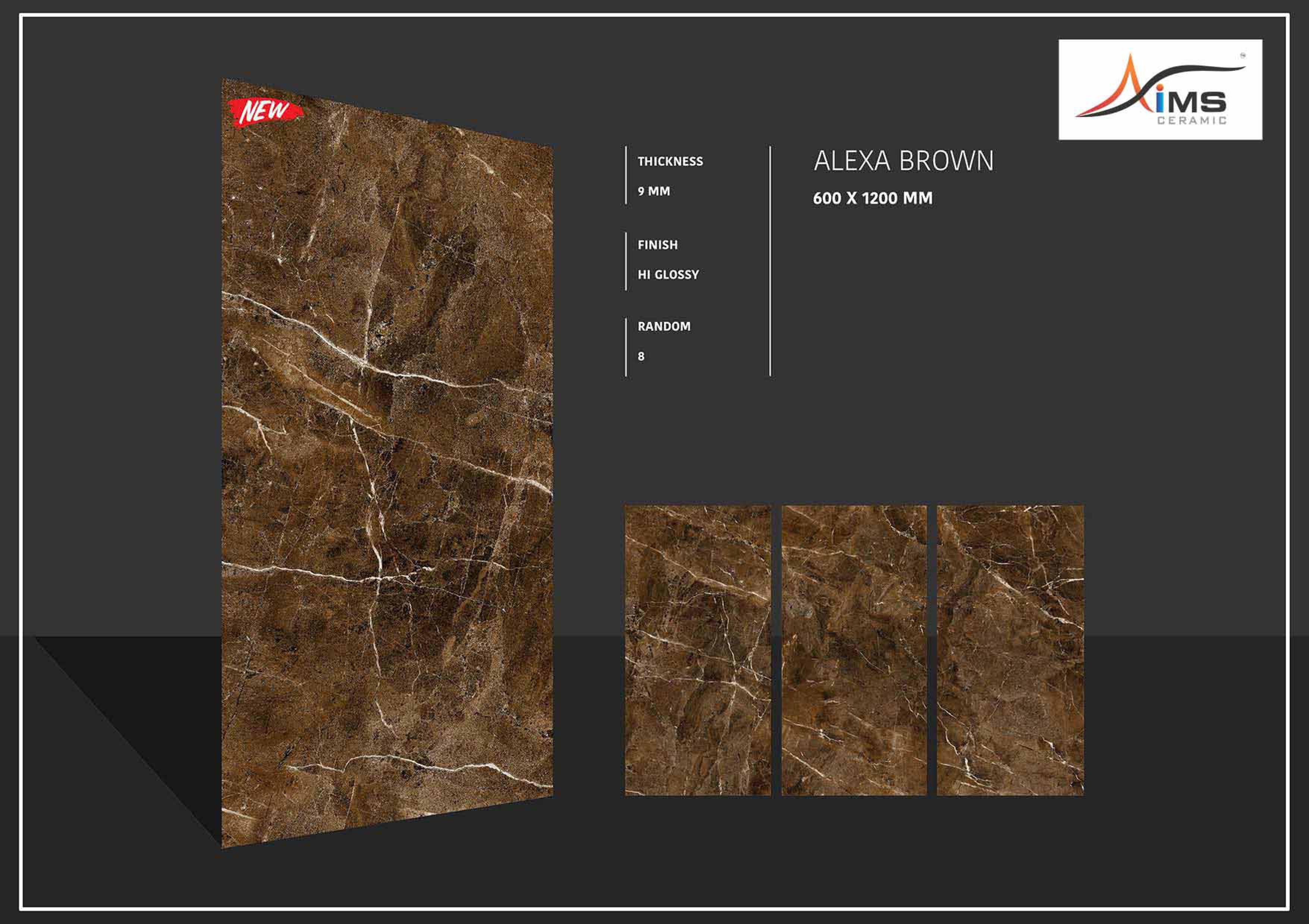 Hd Vitrified Tiles - Ceramic, 9 Millimeter Thickness | Acid-resistant, Antibacterial, Wear-resistant, Glazed & Polished Finish