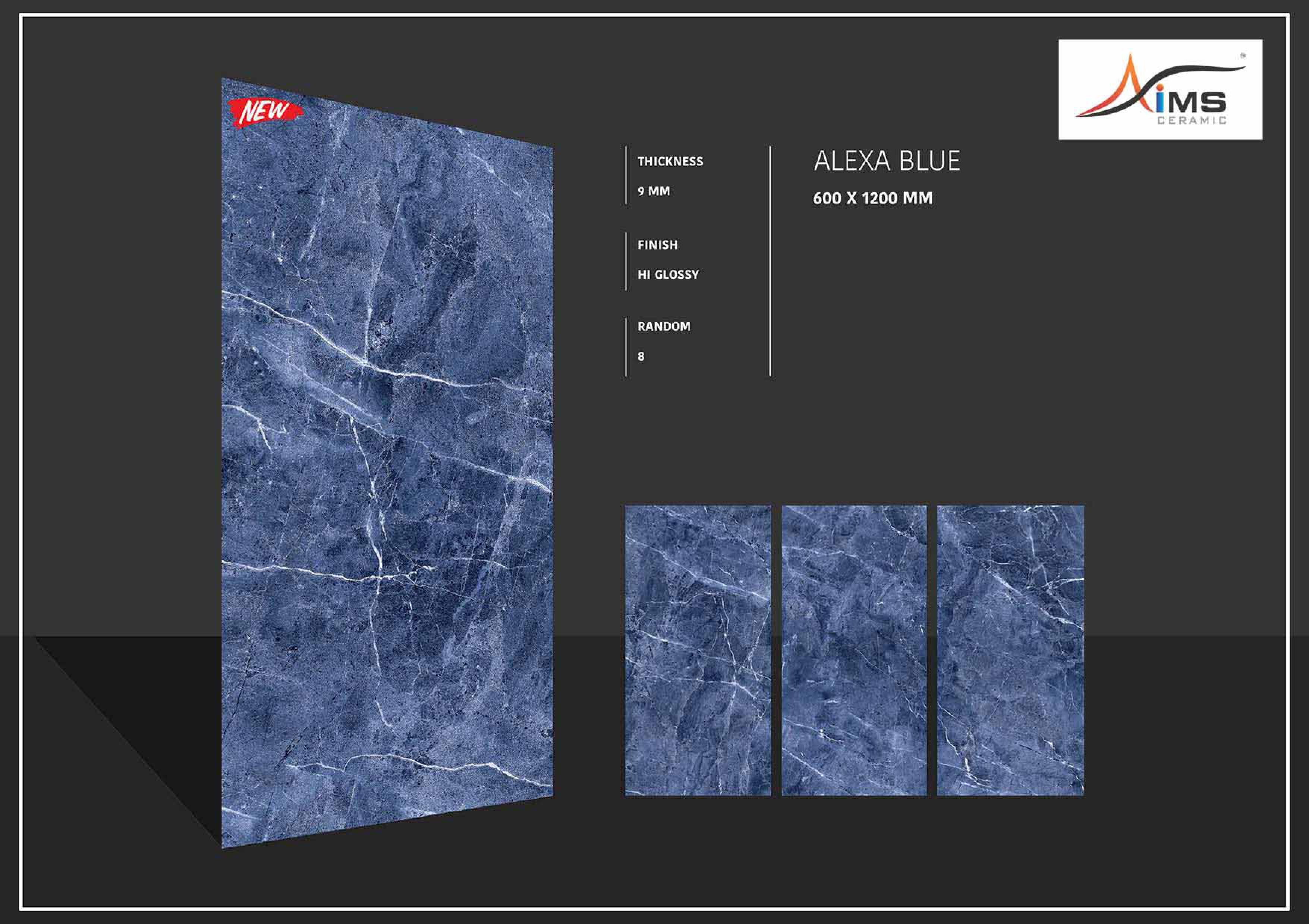 Hd Vitrified Tiles - Ceramic, 9 Millimeter Thickness | Acid-resistant, Antibacterial, Wear-resistant, Glazed & Polished Finish