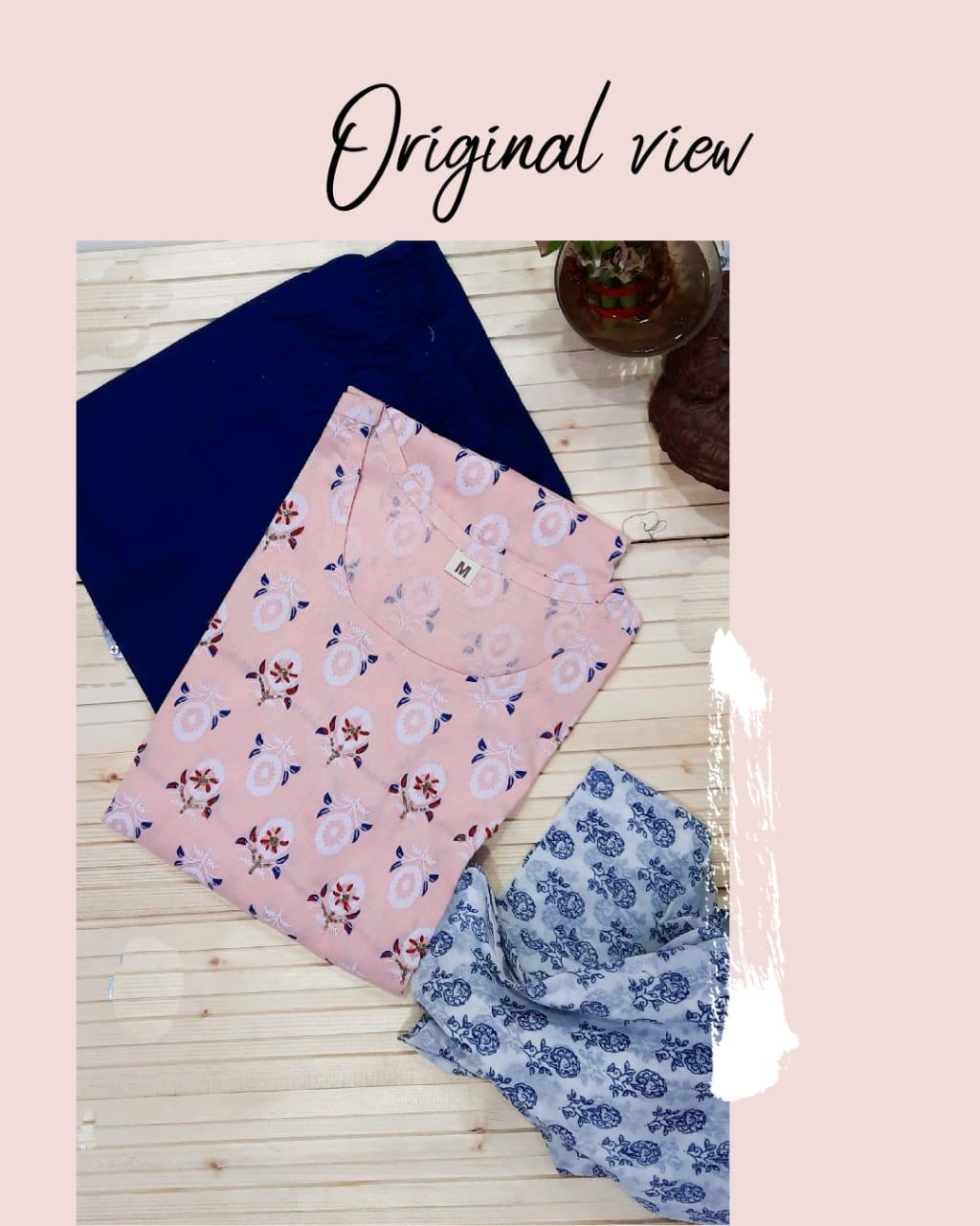 Pink Damru Kurtis