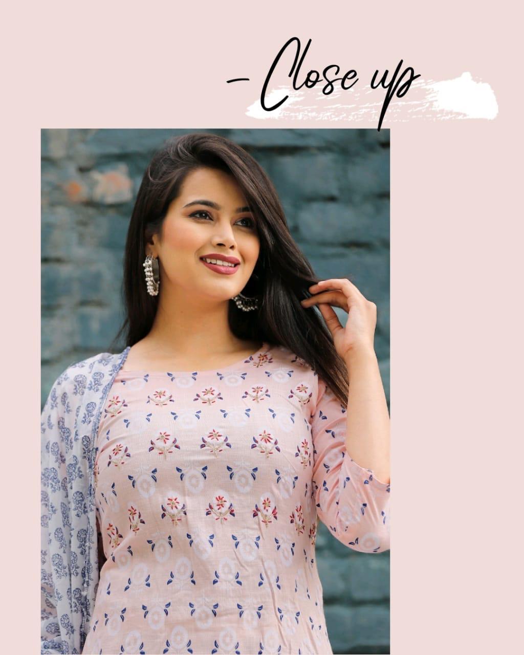 Pink Damru Kurtis