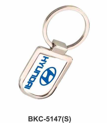 Sublimation Keychain - Metal Rectangle Design | Polished Silver Finish, Single Side Sublimation Printing