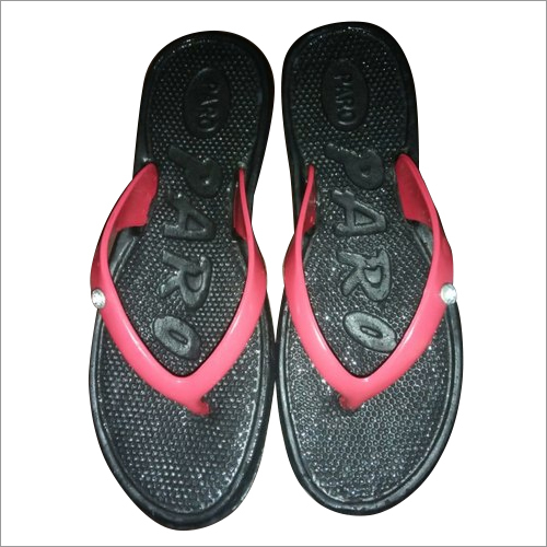 Ladies Paro EVA Slipper - Solid Black, Size 5-8 | Elegant Ladies Oaro Buckle Design with Comfortable EVA Material