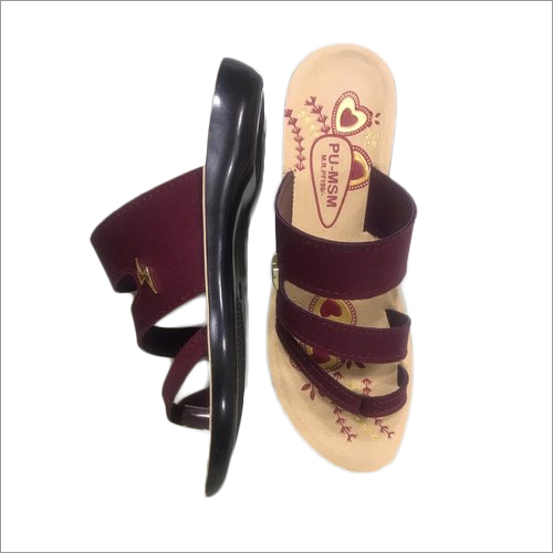 Ladies Designer Pu Slipper - Box Packaging, Size 7-10, Printed Style For Daily Wear