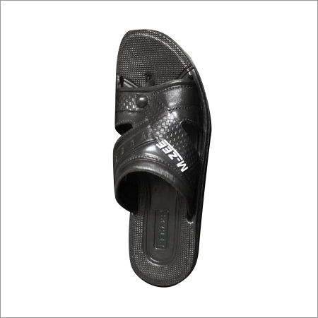 Mens Black EVA Slipper - EVA Material, Size 6-9, Black Color | Kolhapuri Style Footwear for Men, Plain Design