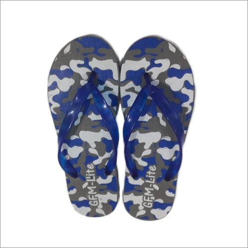 Mens Printed Rubber Hawai Slipper