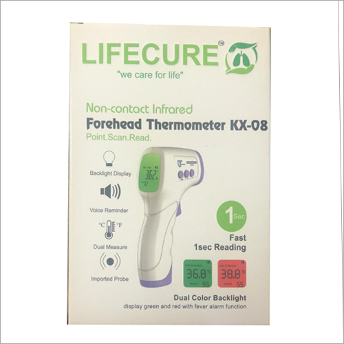 Kx-08 Infrared Thermometer Temperature Range: 32 C To 42.9 Celsius (Oc)