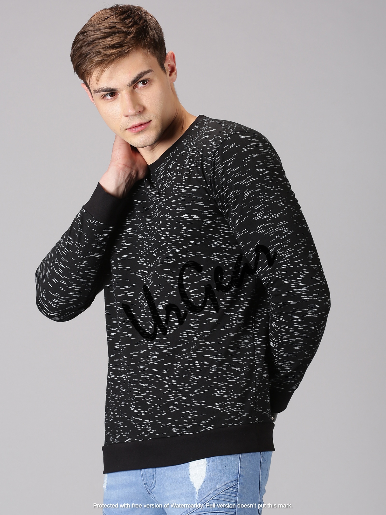 Mens Full Sleeve T-shirts - Cotton, Available In L, M, S, Xl, Xxl, Black Color | Long Sleeves, O-neck, Printed Design