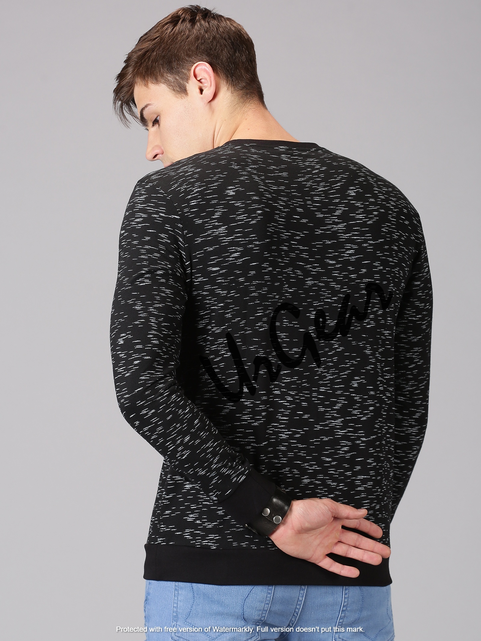 Mens Full Sleeve T-shirts - Cotton, Available In L, M, S, Xl, Xxl, Black Color | Long Sleeves, O-neck, Printed Design