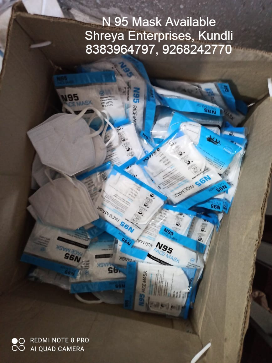 N95 Mask - 5 Layers, 175 Gsm | Suitable For All Ages, Disposable, External Use, Multiple Color Options