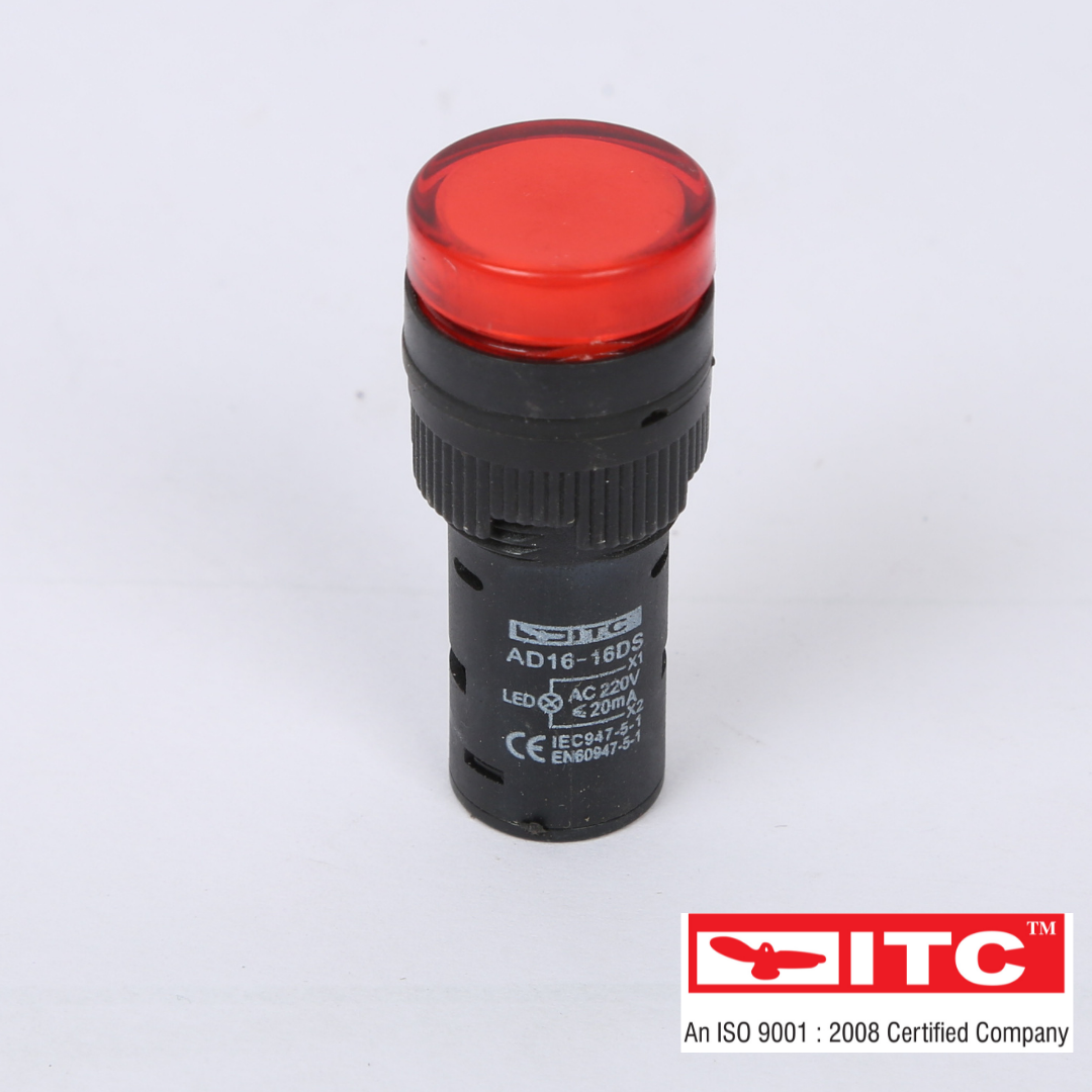 Led Lamp - 22mm Panel Mount Indicator Light | Ip65 Protection, 12v-415v Rated Voltage, High Brightness In Red, Green, Yellow, Blue, White