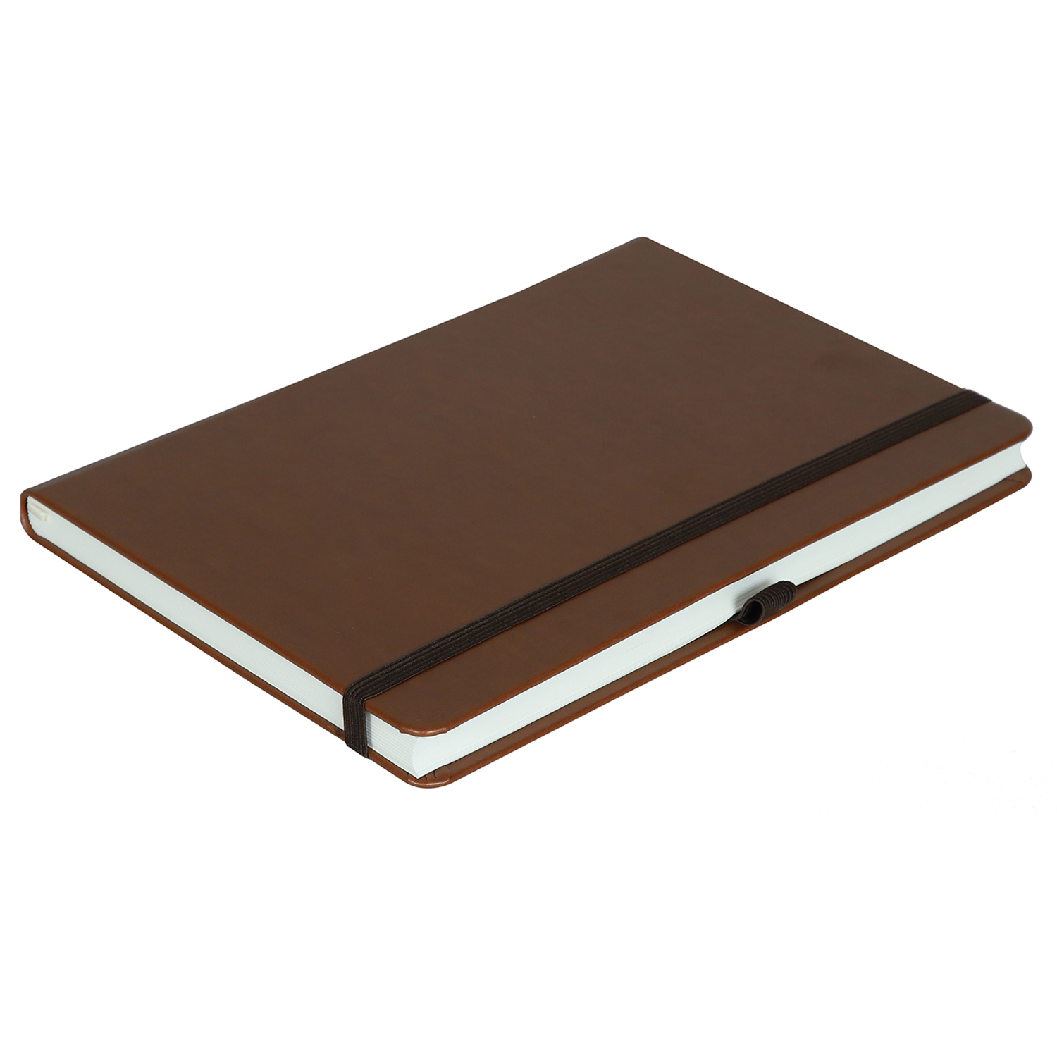 Satin Ribbon Bookmark Mahavir Personal Notes - A5 Size - Hard Bound Notebook (Tan)