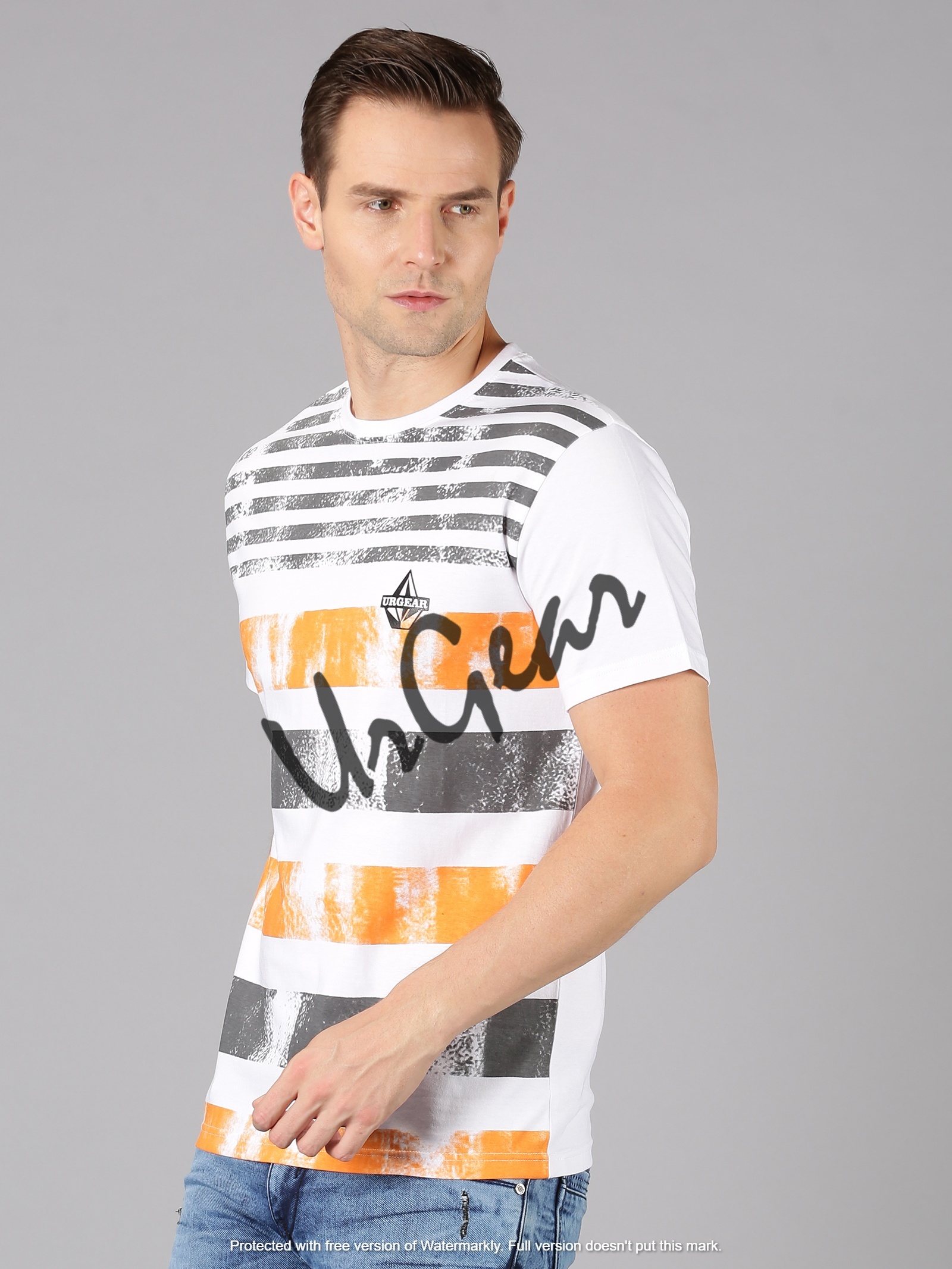 Men Round Neck T-shirt - 100% Combed Cotton, Sizes M-xxl, Multicolor, Short Sleeves, Bio-washed Softness, O-neck Collar, 190 Gsm Quality