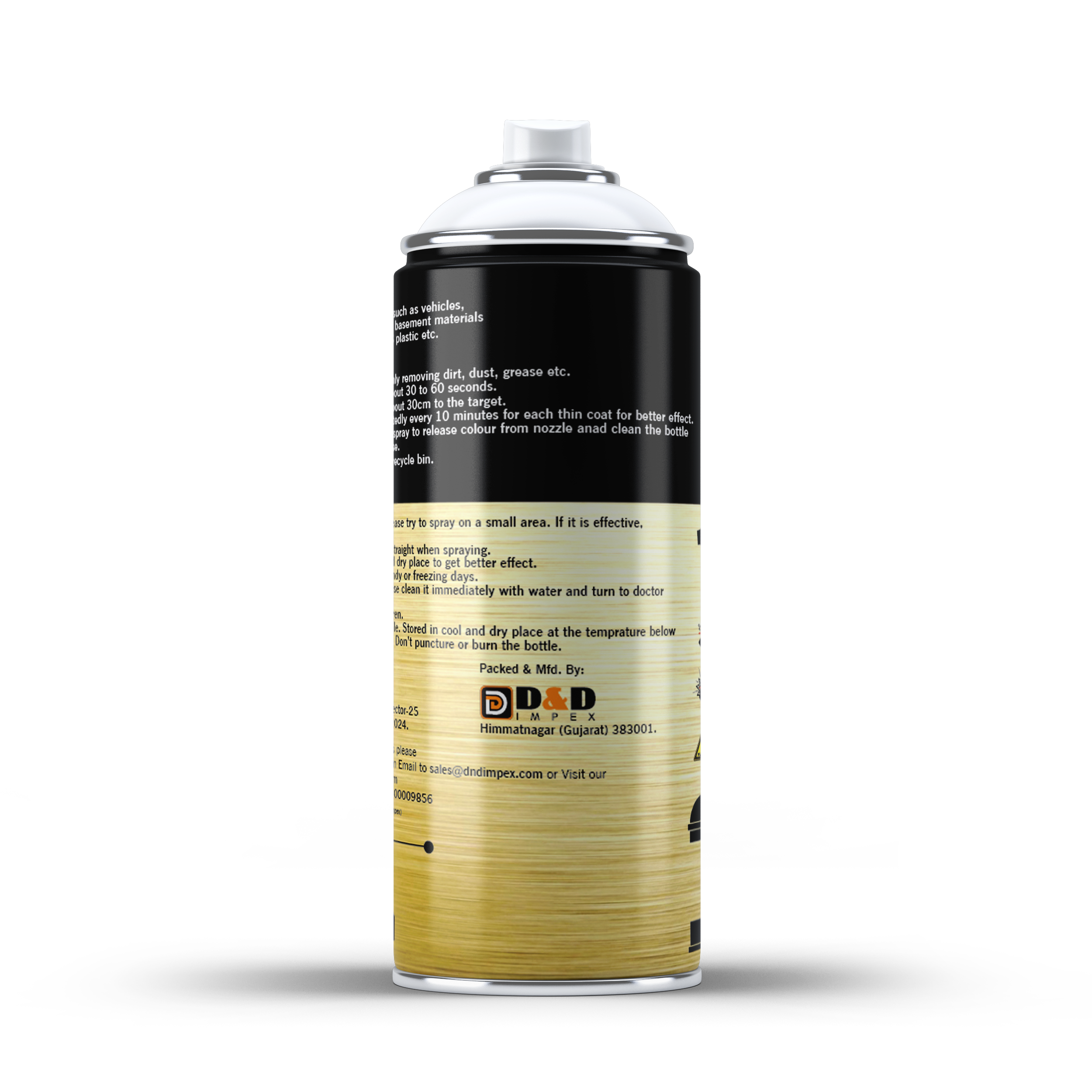 Acrylic Spray Paint Chemical Name: Titanium Dioxide