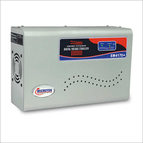 Microtek EM4170 AC Voltage Stabilizer - 170V-270V, 50Hz Single Phase | Automatic Control, 2-Year Warranty, Up to 1.5 Ton