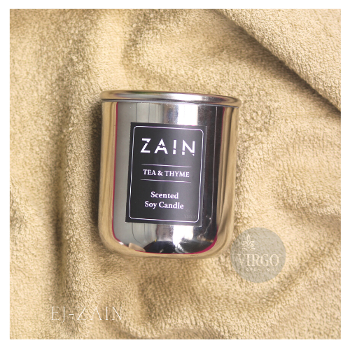 Ej-zain: Metal Jar With Lid - Color: Silver