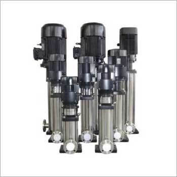 Vertical Inline Pump - Stainless Steel, Closed Impeller, Induction Motor | 1-10 HP, Up to 200 ft Head, Up to 200 GPM Flow Rate, 115/230V Voltage