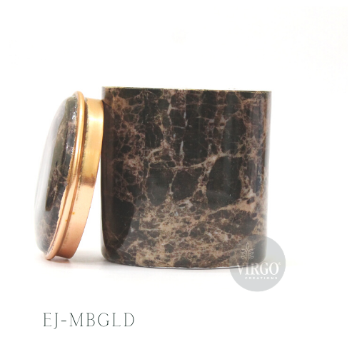 ईज-मायरा: मार्बल फ़िनिश के साथ मेटल जार