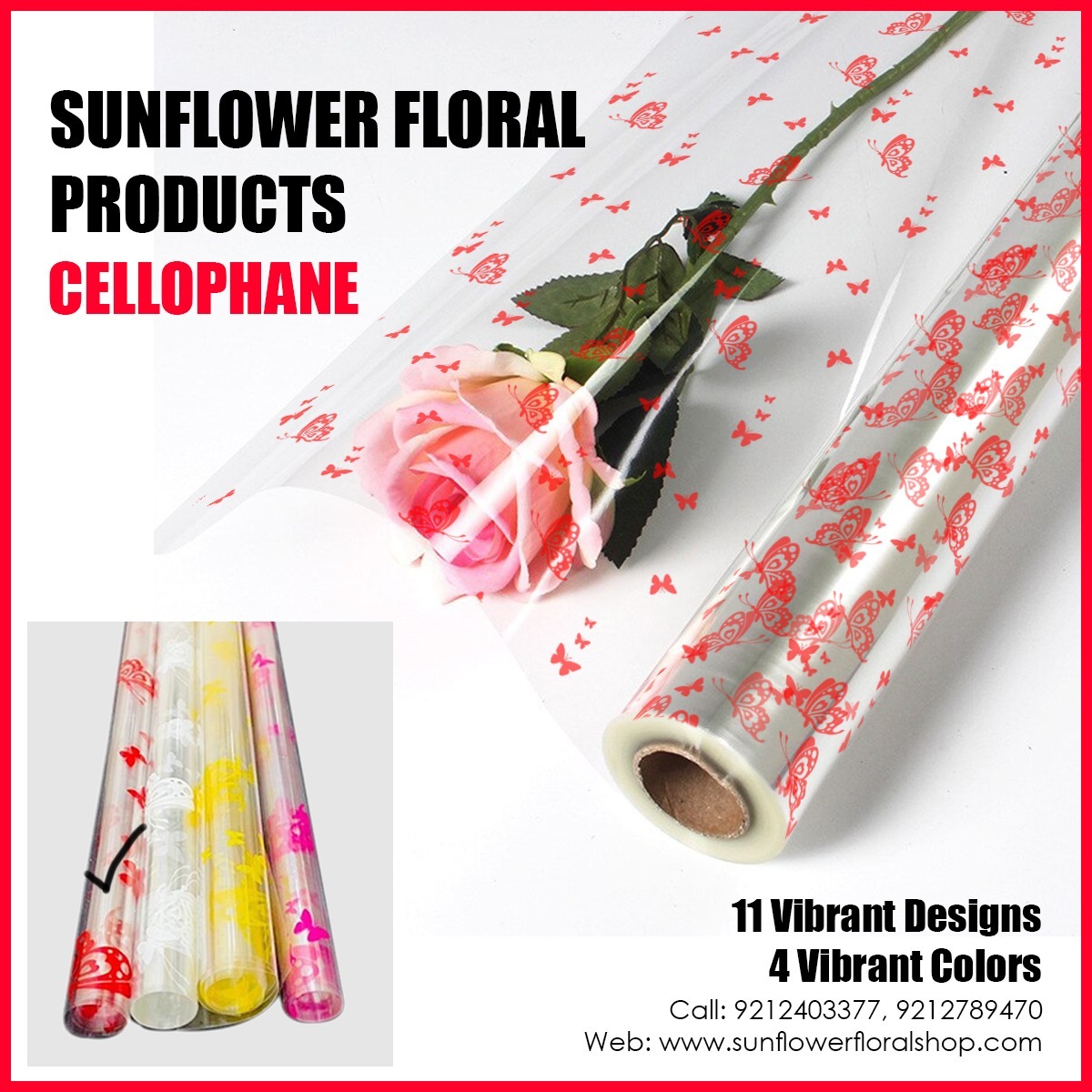 Red Cellophane Paper