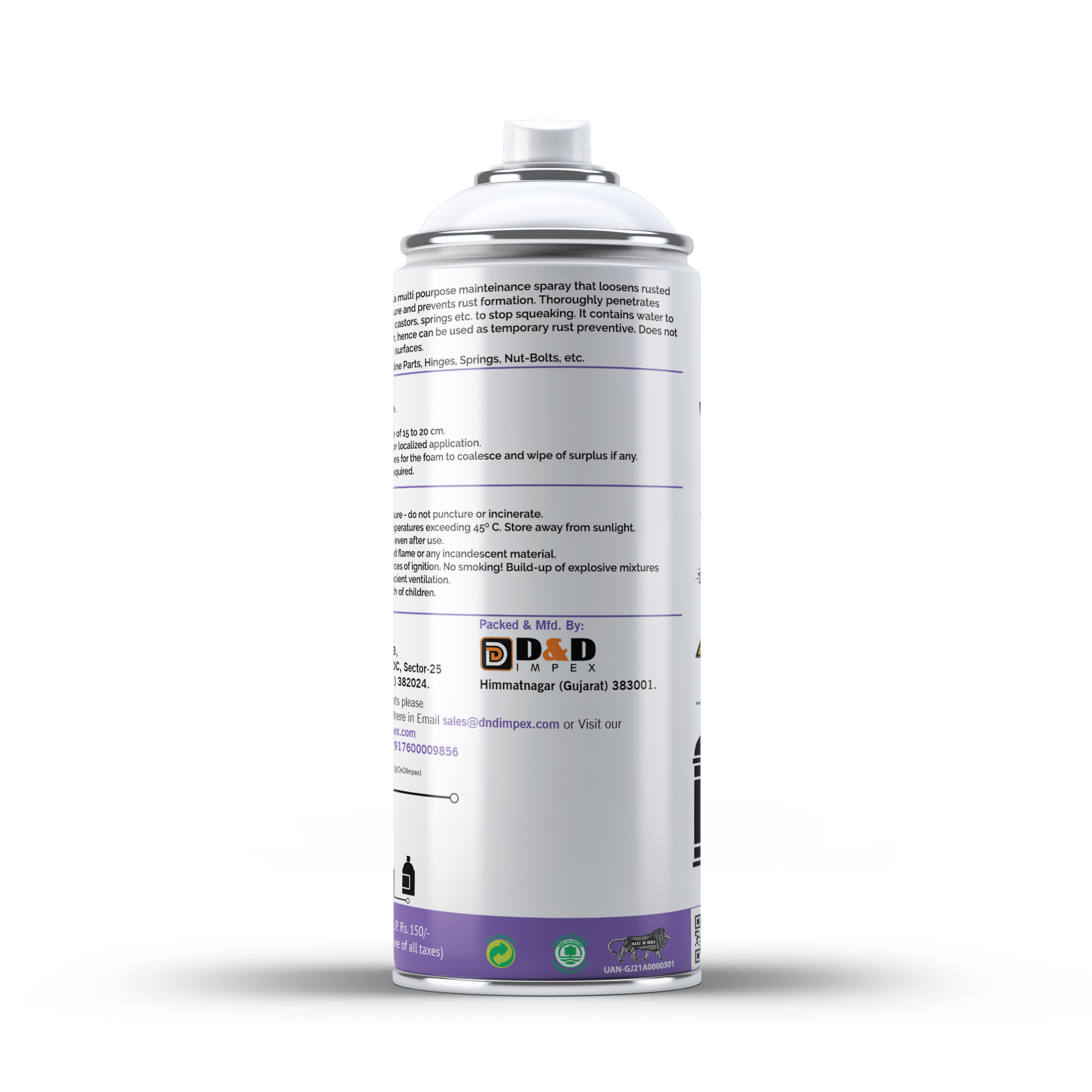 Aerofor Anti-rust Spray - Petroleum-based Formula, Colorless State | Multi-purpose Lubricant, Displaces Moisture, Removes Grease And Grime, Protects Against Rust And Corrosion