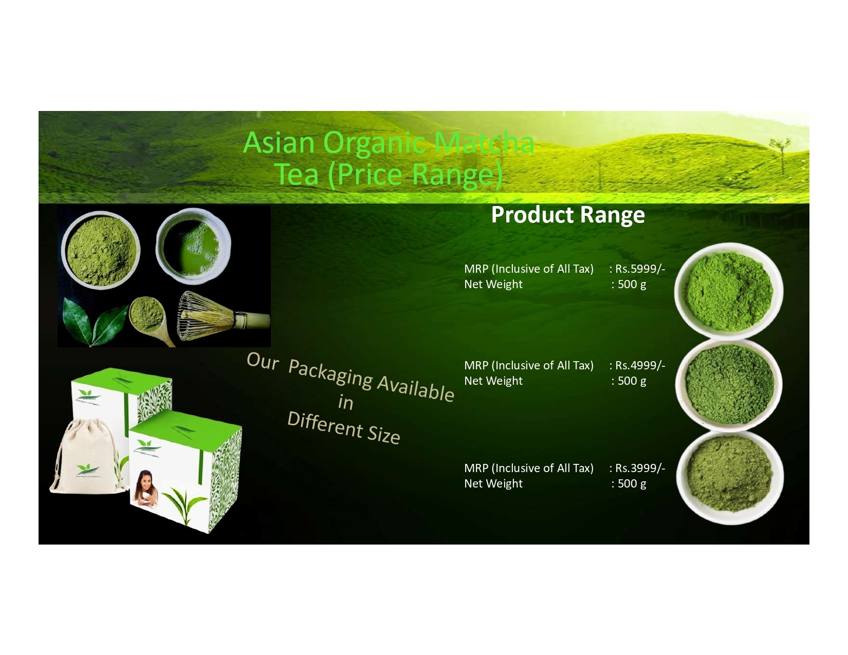 Green Organic Macha Tea