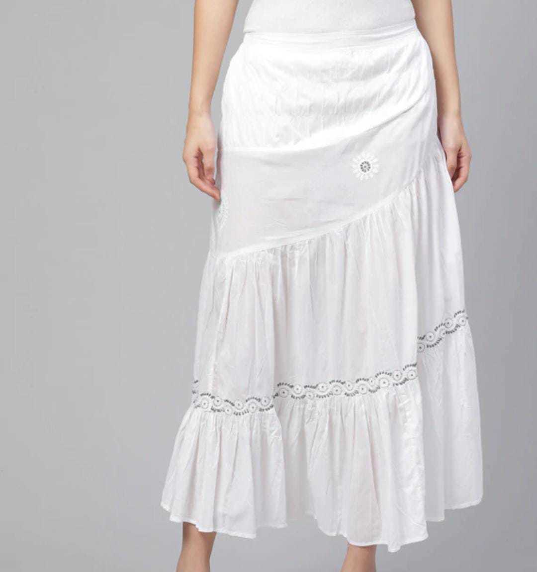 Blossom Crepe Skirts, Chiffon Printed Skirts, Rayon Skirts, Cotton Skirts