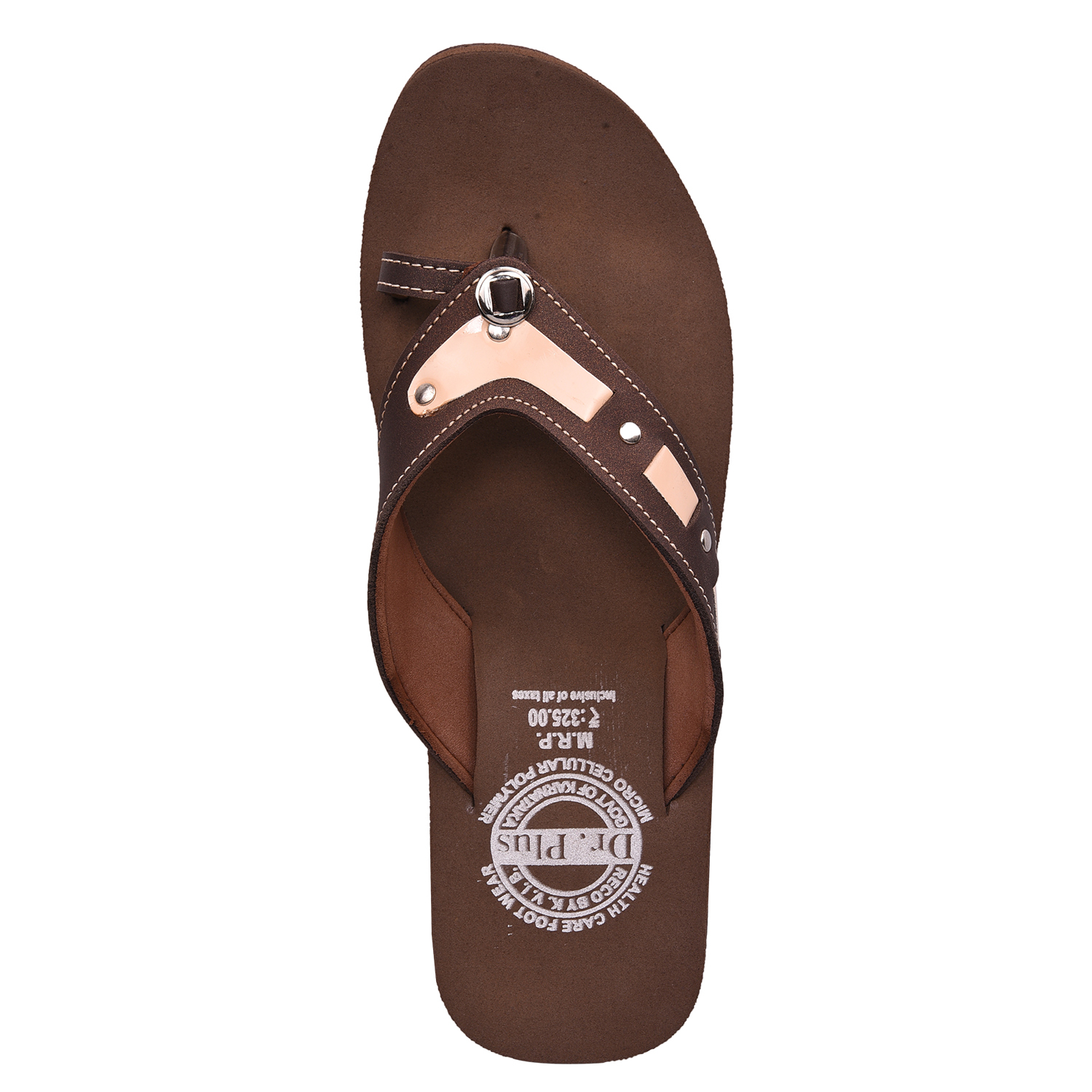 Mcp Slippers - Synthetic Leather Upper, Rubber Sole, Brown Color | Women''s Flip Flops, Sizes 5-11, All-season Comfort