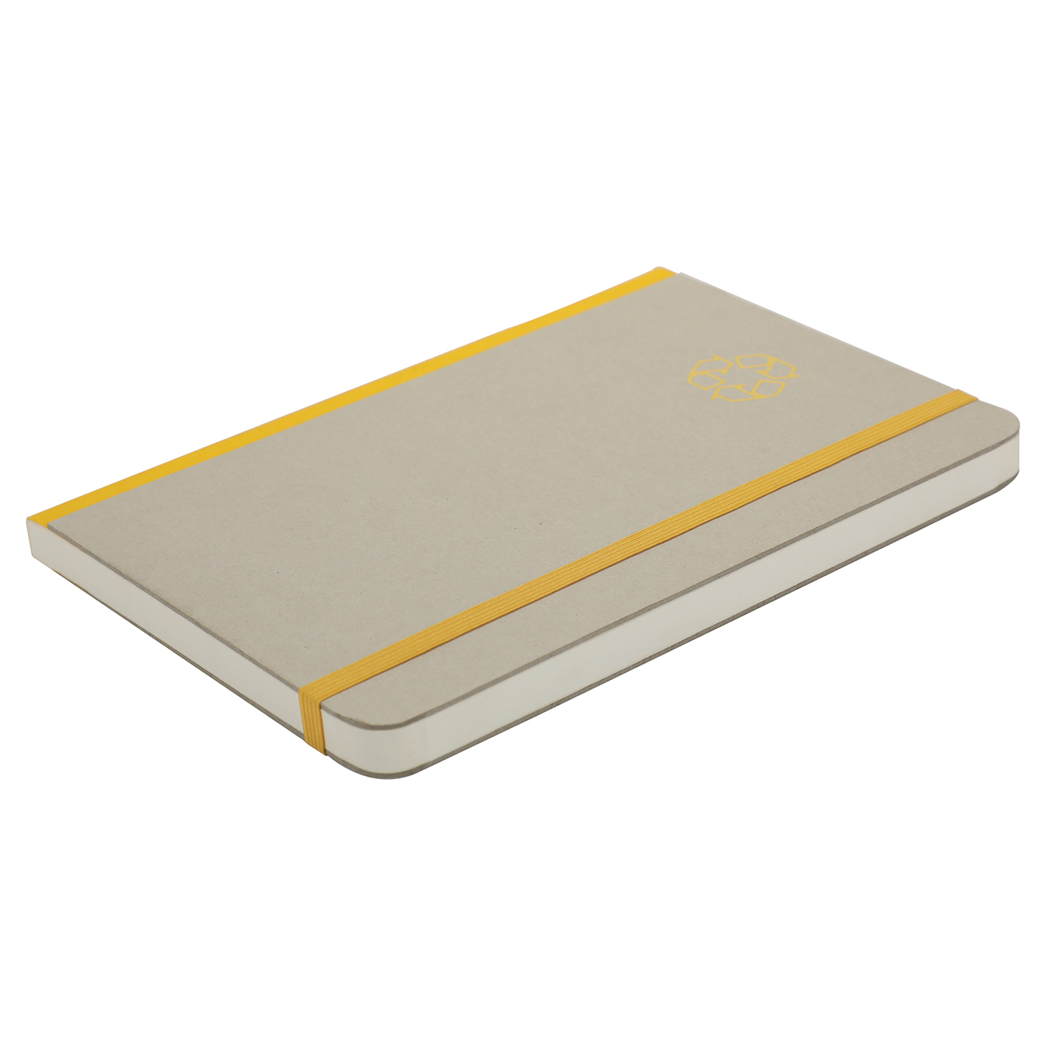 Features Include An Elastic Band Closure Which Matches The Colour Of The Spine And The Logo On The Cover Comma Ecologique  A5 Size  Hard Bound Notebook (Yellow)