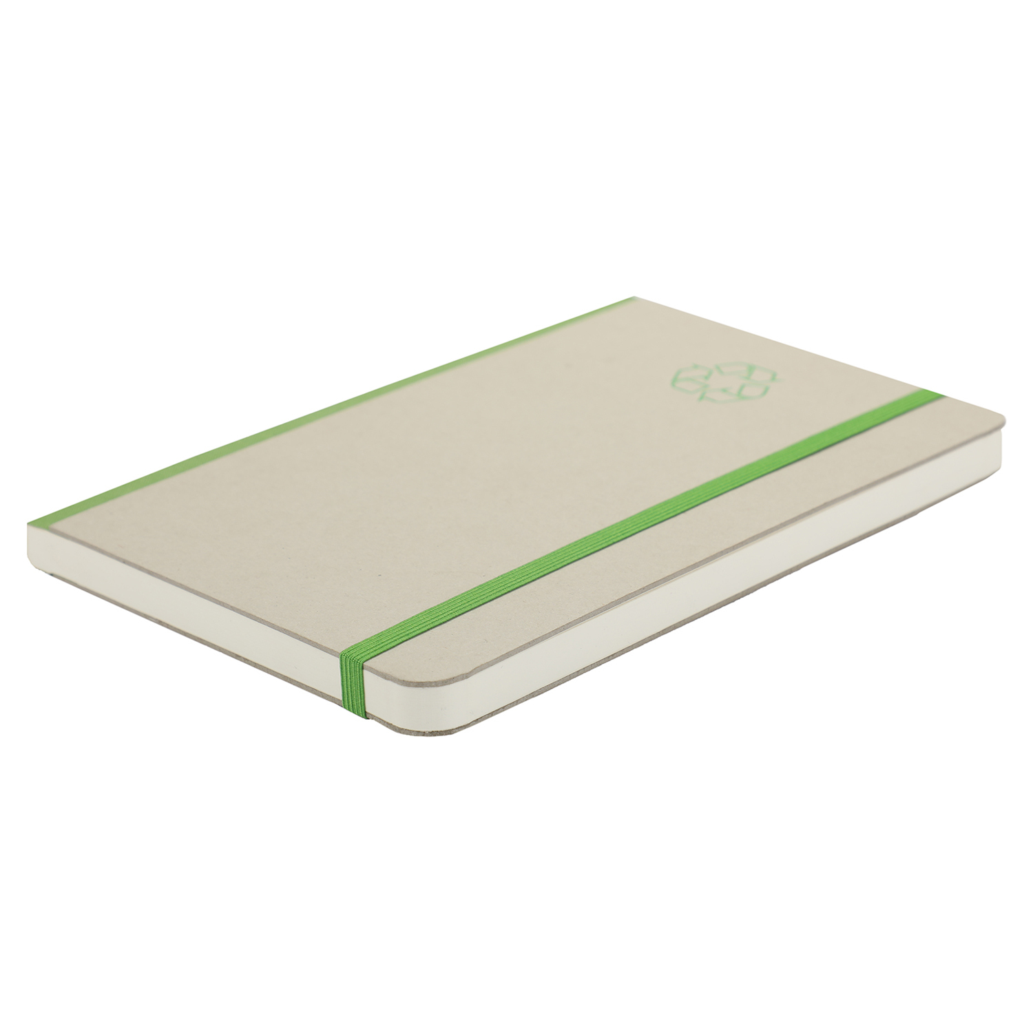 Features Include An Elastic Band Closure Which Matches The Colour Of The Spine And The Logo On The Cover Comma Ecologique  A5 Size  Hard Bound Notebook (Green)