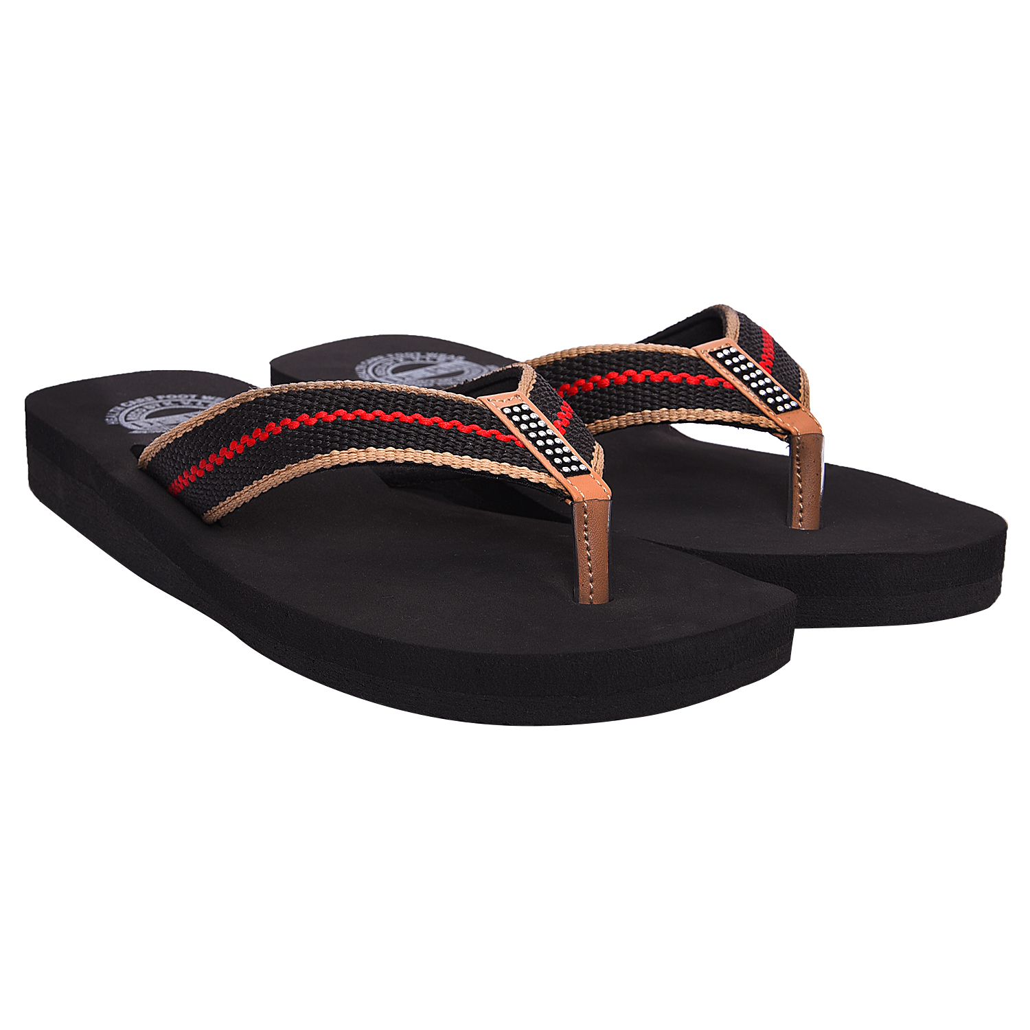 Mcp Slippers - Synthetic Leather Upper, Rubber Sole , Multi Color Flip Flops For Women In Sizes 5-11