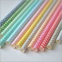 Printed Paper Straw - Color: White