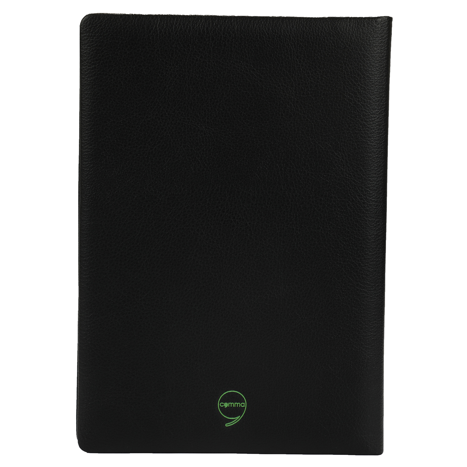 Comma Laser - A5 Hard Bound Notebook | 224 Pages, 80gsm Acid-free Paper, Green Laser Etched Leaning Tower Of Pisa Design, Integrated Satin Ribbon Bookmark, Rounded Spine And Corners, Stylish Un-ruled Green Pages