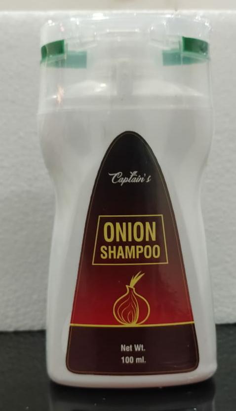 Captains Onion Shampoo - 200ml Gel, Onion Red Color, Hair Strengthening And Gloss Enhancer, Anti-dandruff, Boosts Growth, Reduces Hair Fall, Smooths And Rejuvenates Shine