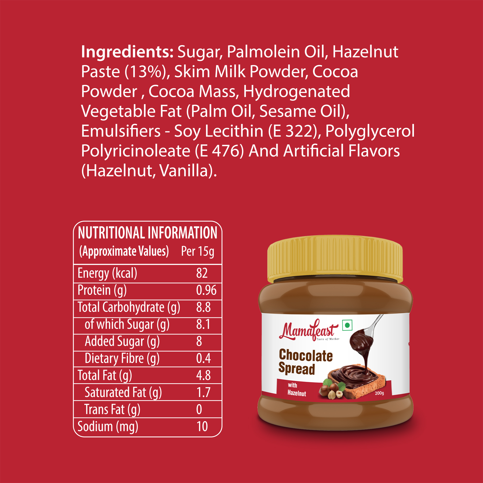 200gm Chocolate Spread With Hazelnut - 200 Gram, Cartoon Shape | Delicious Chocolate Spread With Hazelnut, 2 Months Shelf Life