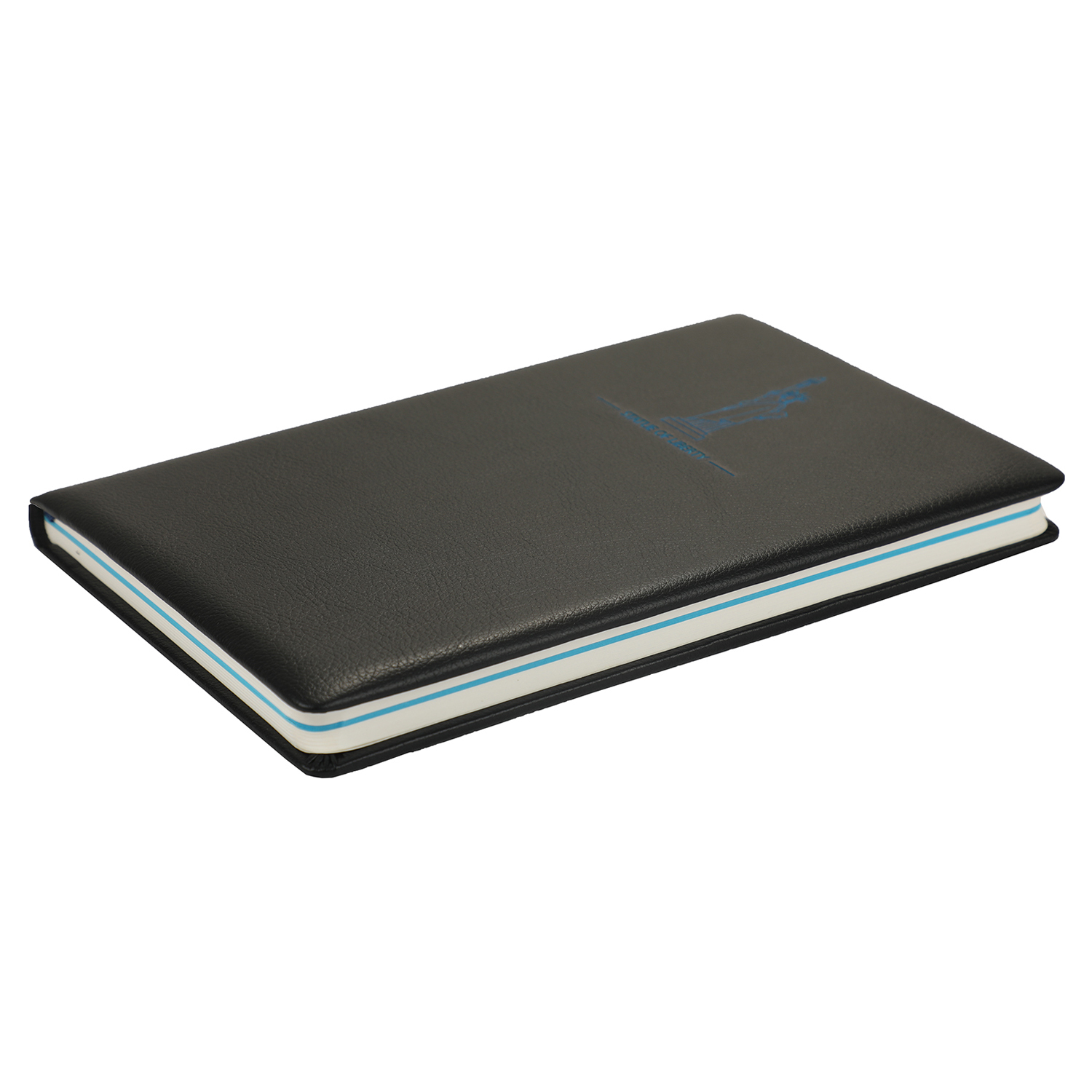 Comma Laser - A5 Size - Hard Bound Notebook (Etched Blue Statue Of Liberty)