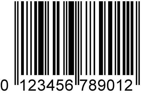 Black & White Bar Code Sticker