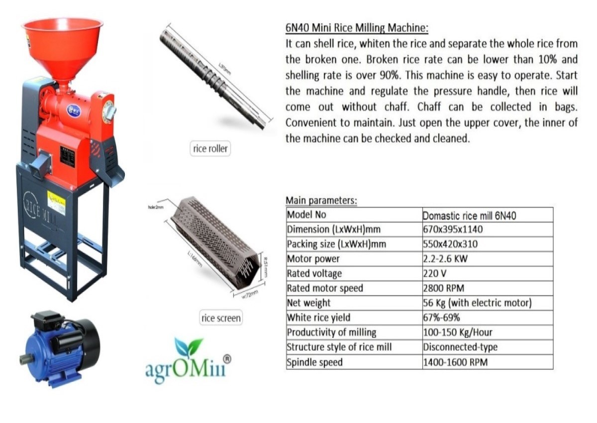 Agromill Mini Domestic Rice Machine - Automatic Grade: Manual
