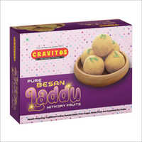 200 ग्राम शुद्ध बेसन लड्डू सूखे फल के साथ वसा: शून्य प्रतिशत (%)