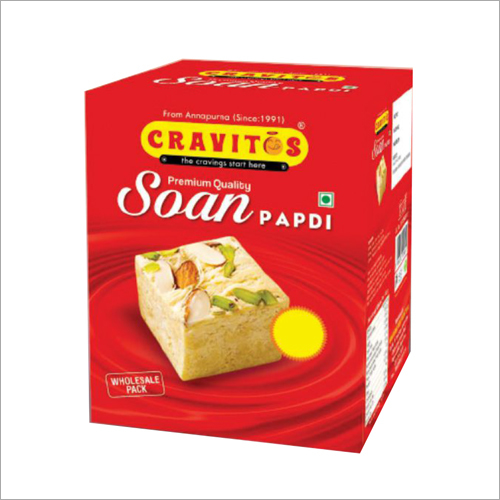 Premium Quality Soan Papdi - 250g | Easily Digestible, Nil Fat, Traditional Indian Sweet Delight