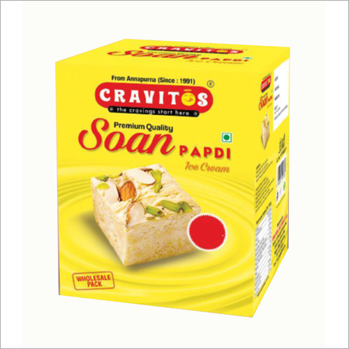Premium Quality Soan Papdi Ice Cream - 250 Grams | Nil Fat, Easily Digestible Delicacy for a Refreshing Dessert Experience