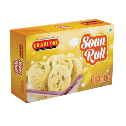 Orange Soan Roll - 250 Grams | Soft Texture, Nil Fat Percentage